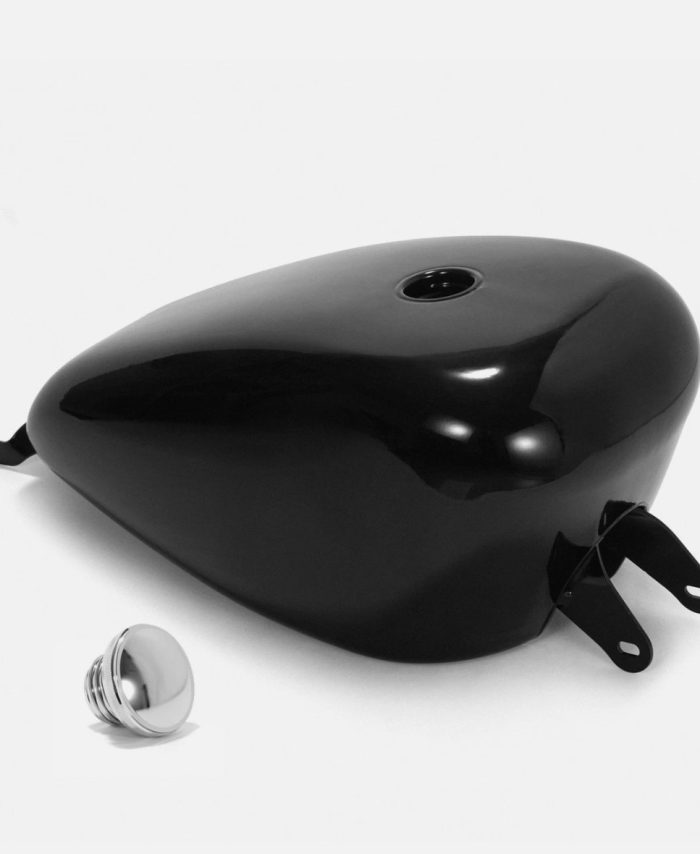 Gloss Black 16L 4.2 Gal Fuel Gas Tank For Harley 2007-2023 Sportster 1200 883 XL