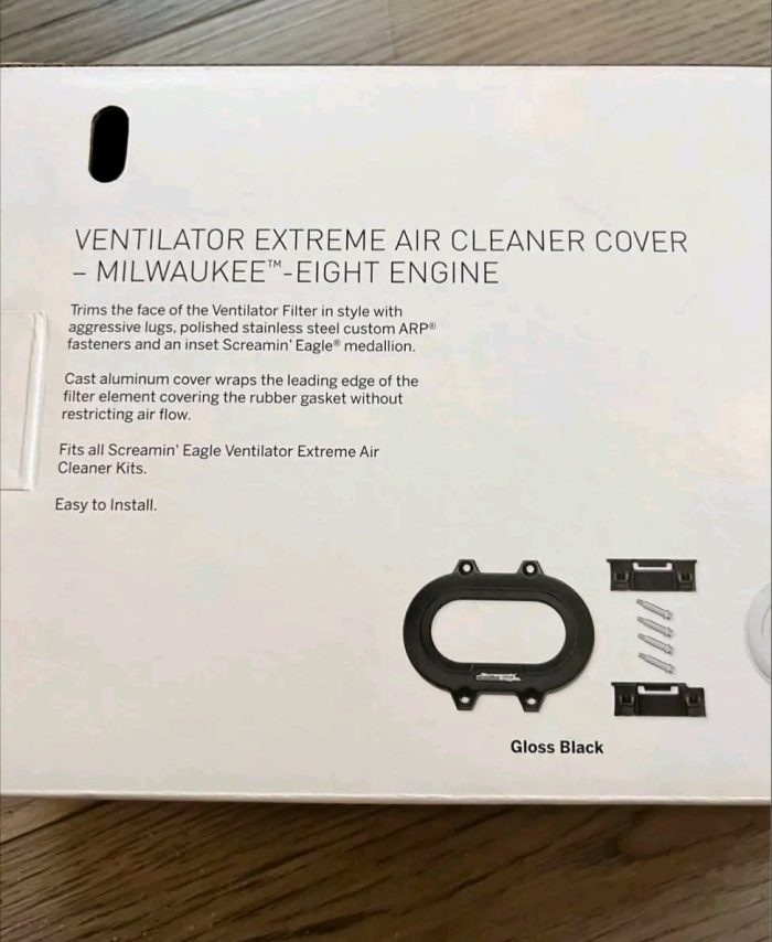 M8 Ventilator Extreme.
I have a ventilator extreme air filter and black front cover for a Harley Milwaukee eight , will fit regular ventilator base which is not included ,..it’s brand new never used ￼didn’t get to install it before the bike was totaled. Paid $286 last year .. asking $150