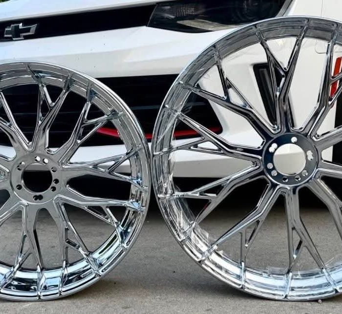 Harley-Davidson Alloy Wheel Set Chrome-Glossy Black-Black/MachineSet 21" Front And 16" Rear