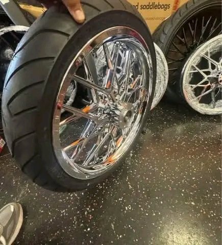 Chrome Prodigy Replica 21x3.5 Wheel 120/70-21 Tire 25mm Axle Fits All 2008 And Up